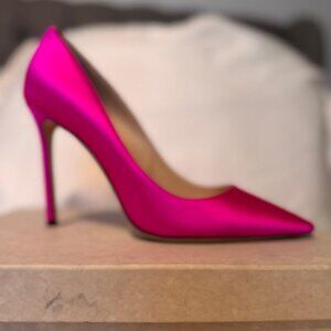 Jimmy Choo Pink Satin High Heel